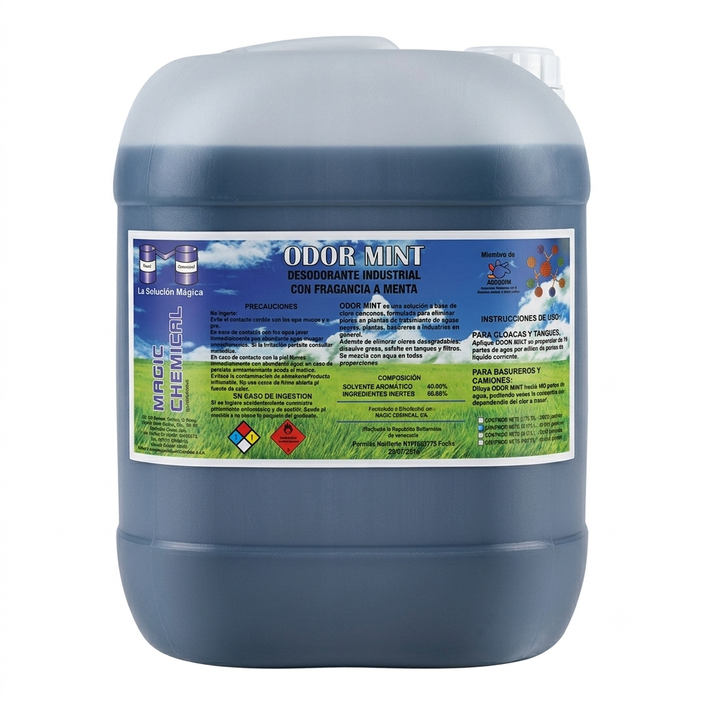 Odormint — Desodorante industrial con fragancia a menta en presentación de 20 L